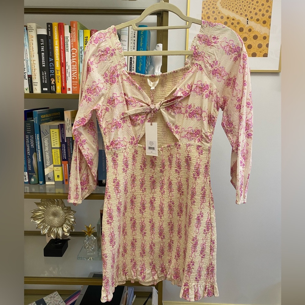 New with tags Loveshackfancy Kyndra Dress, French Lilac